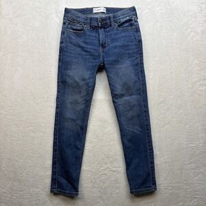 Abercrombie Kids Girls Taper Jeans Size 9/10 Medium Wash Denim Regular Fit